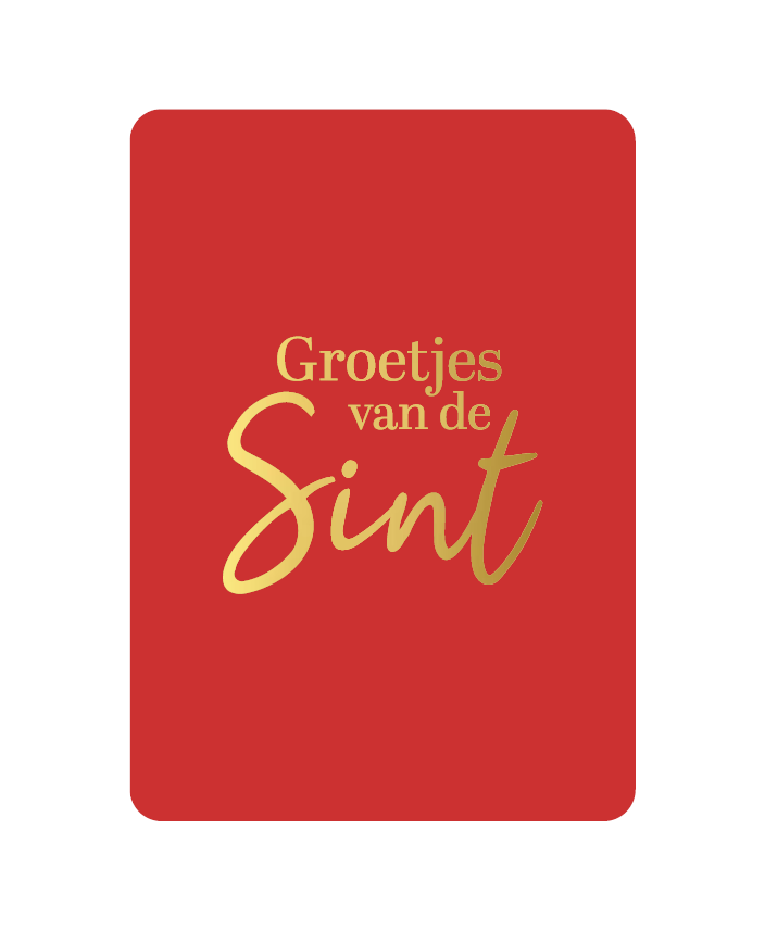 Groetjes van de sint kaartje
