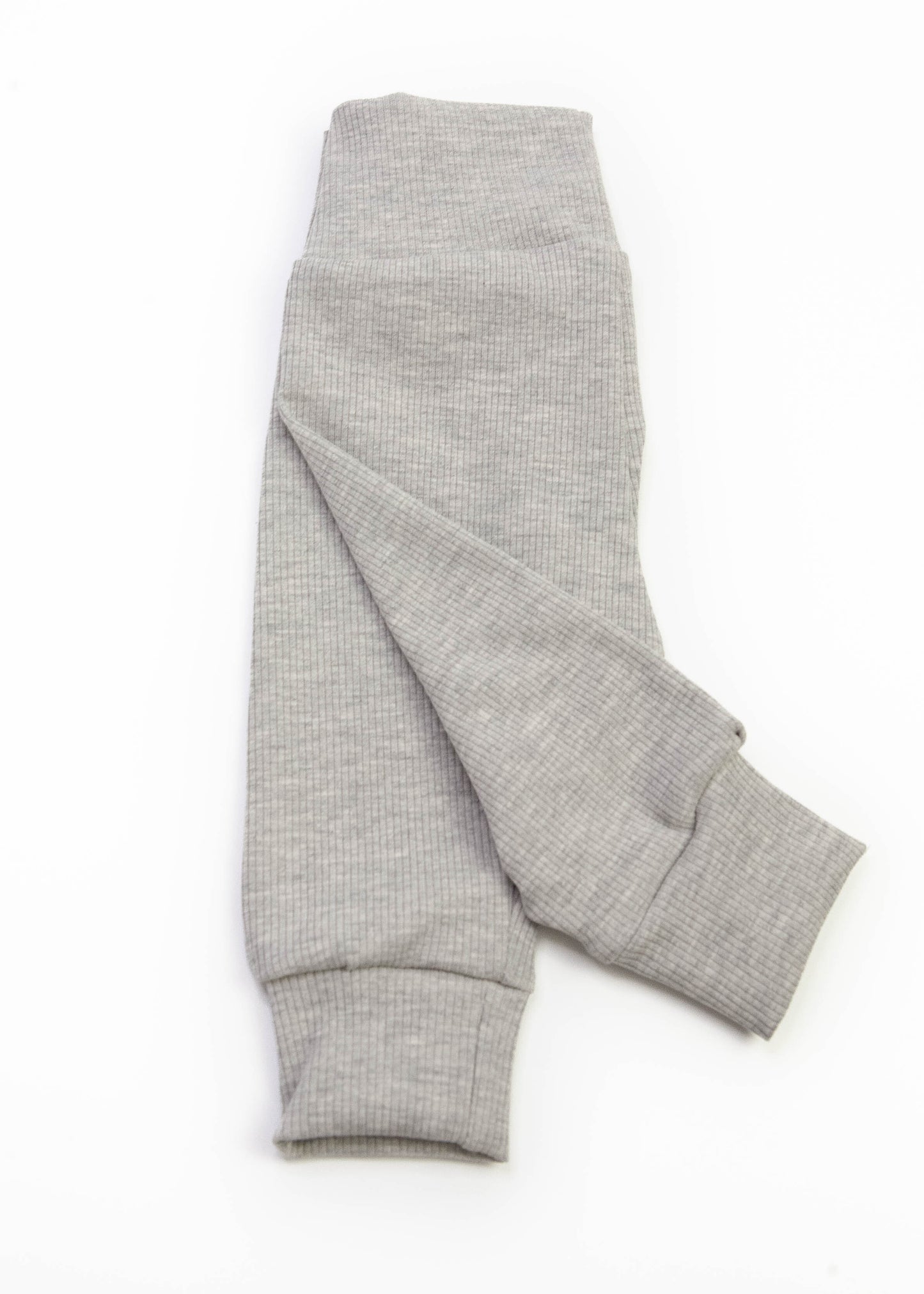 Broekje baby rib grey