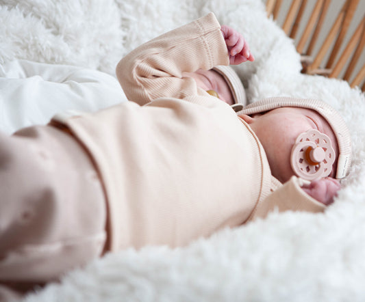 Baby pants rib daisy