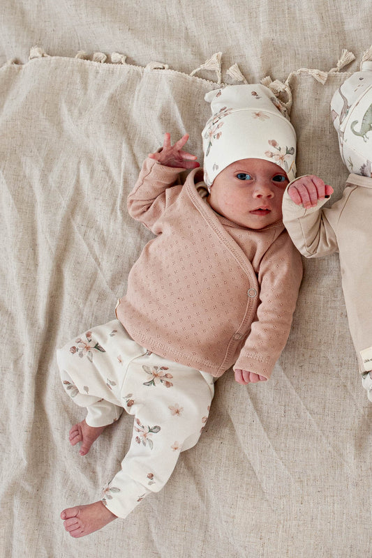 Wickelshirt durchbrochen rosa