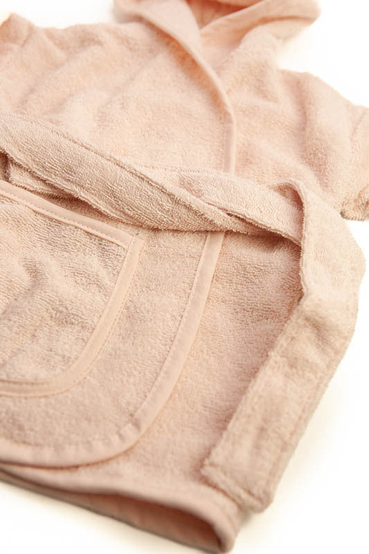 Bademantel zartrosa personalisiert