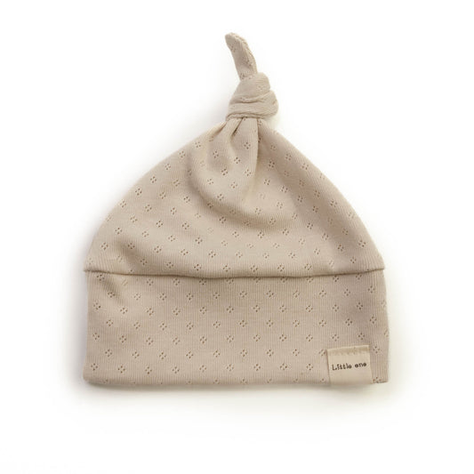 Hut durchbrochen beige natur