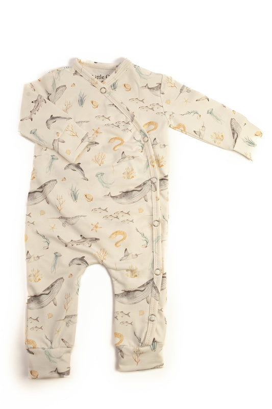 Deep sea life romper suit