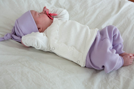 Wickelshirt Rüschen durchbrochen ecru