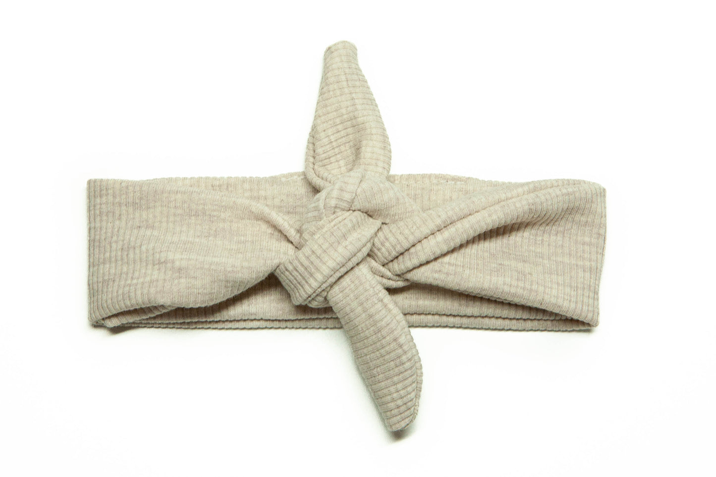 Stirnband Baby Rib beige meliert