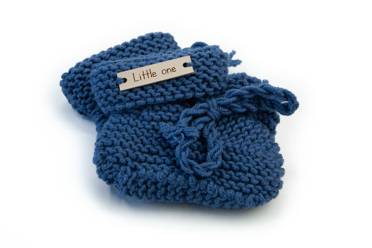 Merino wollen slofjes blauw