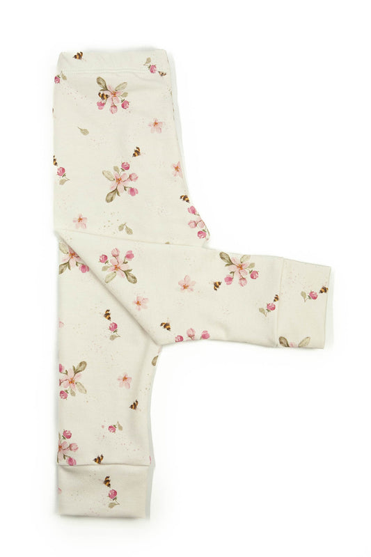 Leggings Little One Blumen rosa