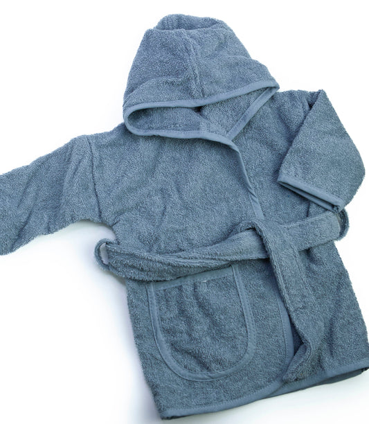 Bademantel blau personalisiert