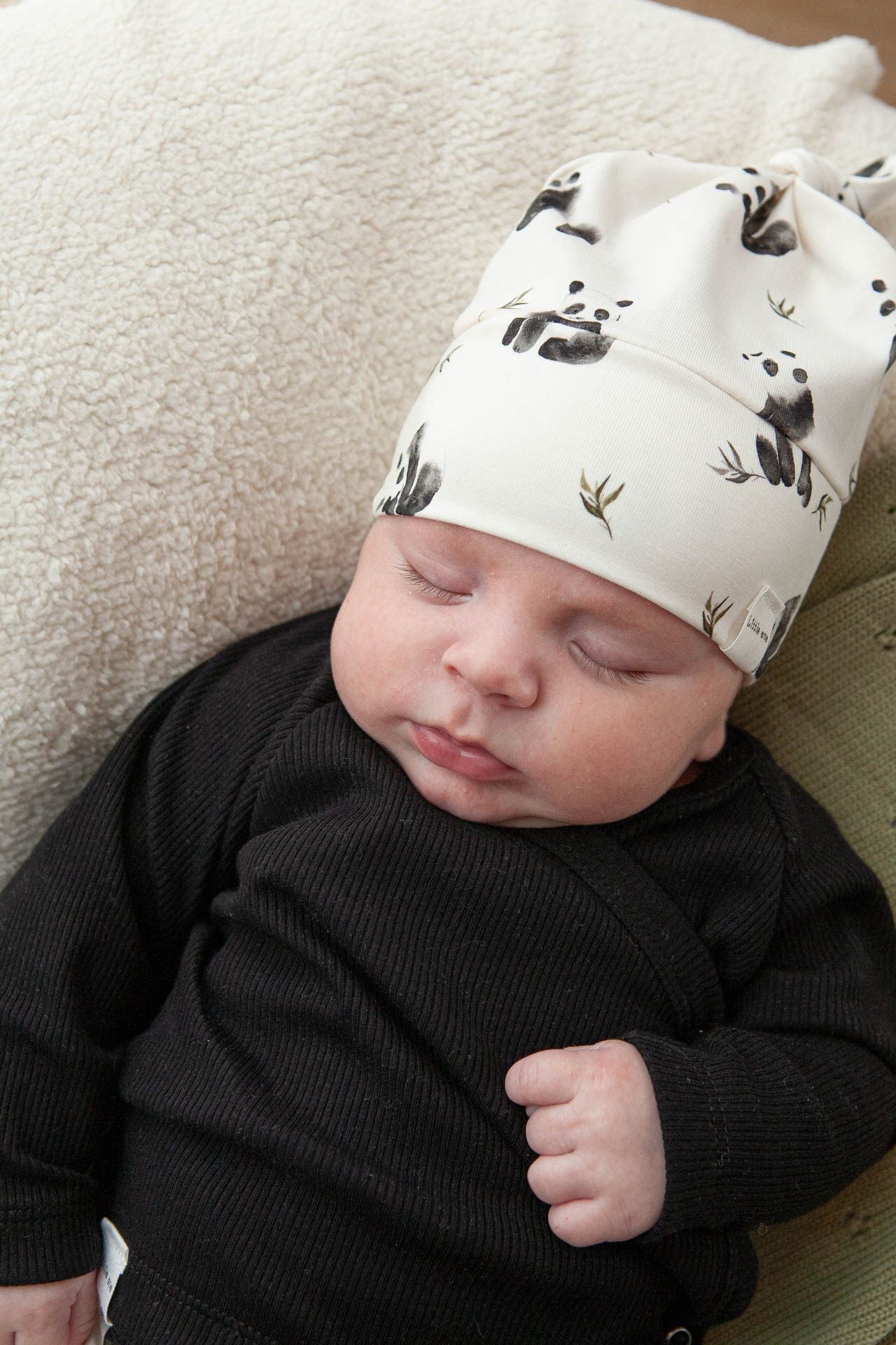 Overslag shirtje baby rib black