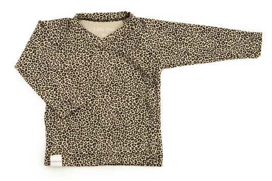 Overslag shirtje leopard
