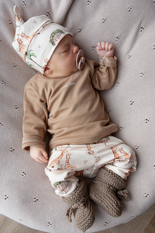 Hausschuhe aus Merinowolle, Kaffee au lait