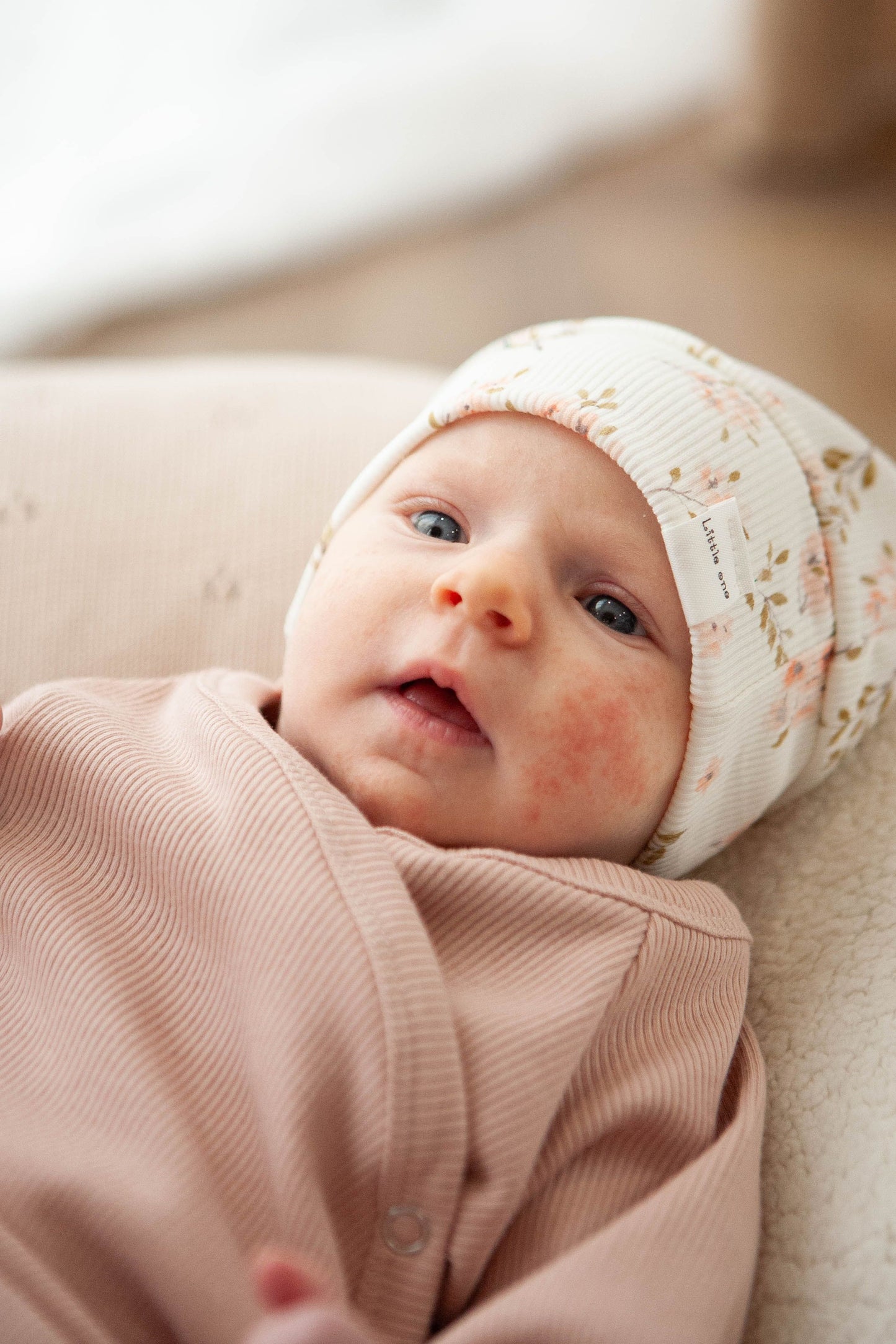 Baby ribbed wrap shirt nude pink