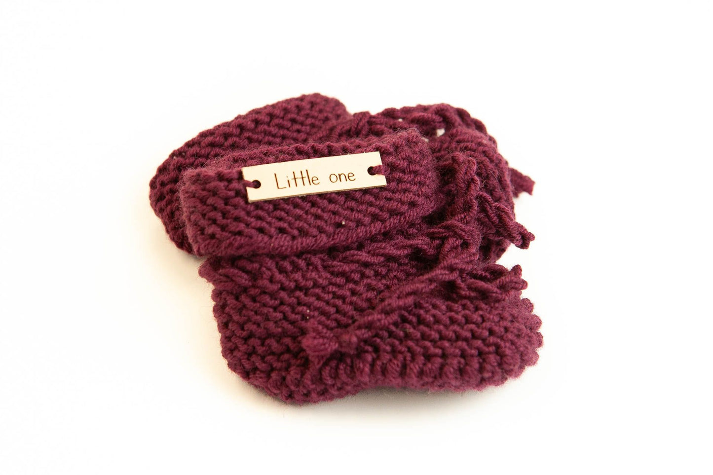 Merino Wollpantoffeln weinrot