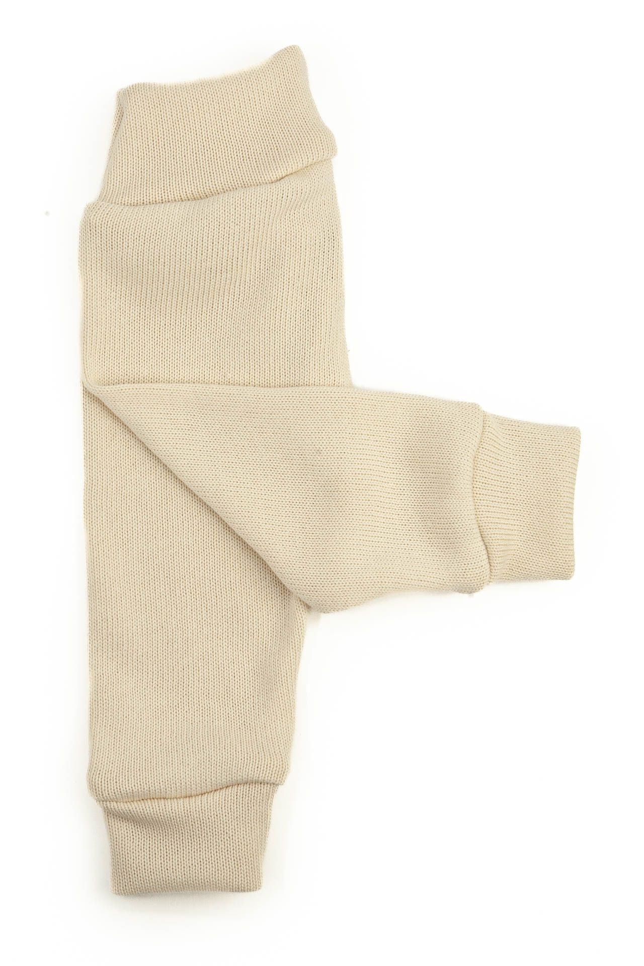 Knitted cotton pants natural