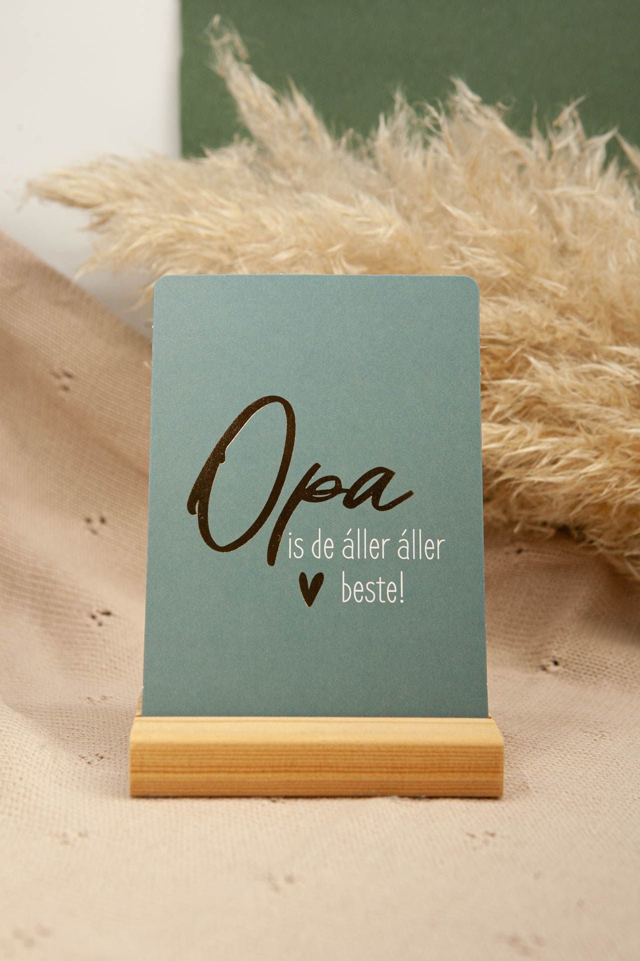 Kaartje opa is de aller aller beste
