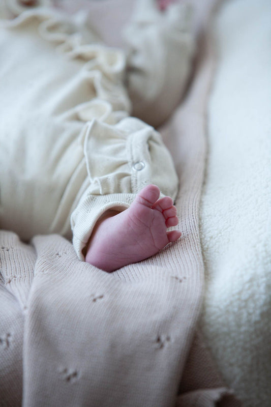 Boxpakje ruffel ajour beige naturelle