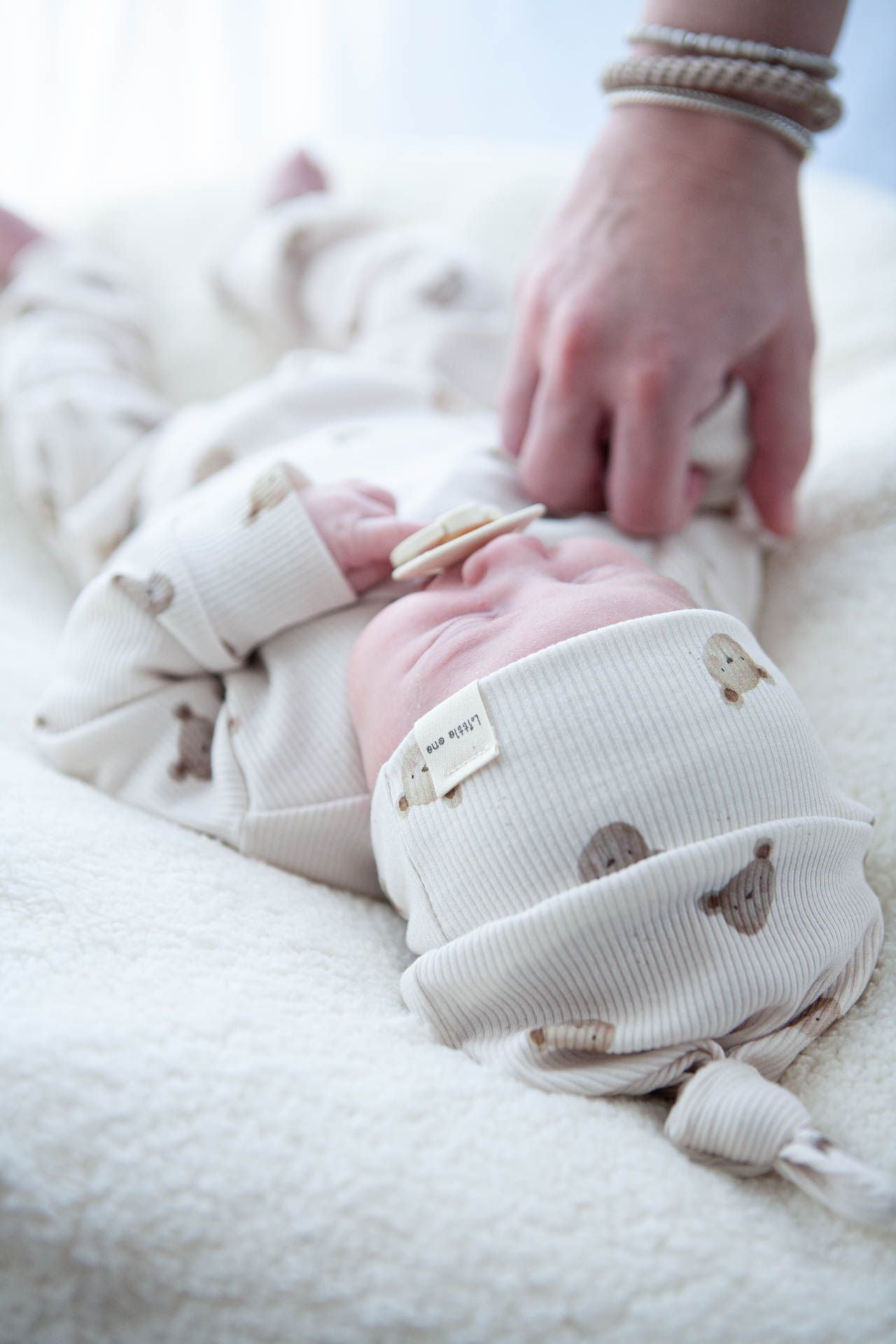 Mütze Baby Rib Little One Bären