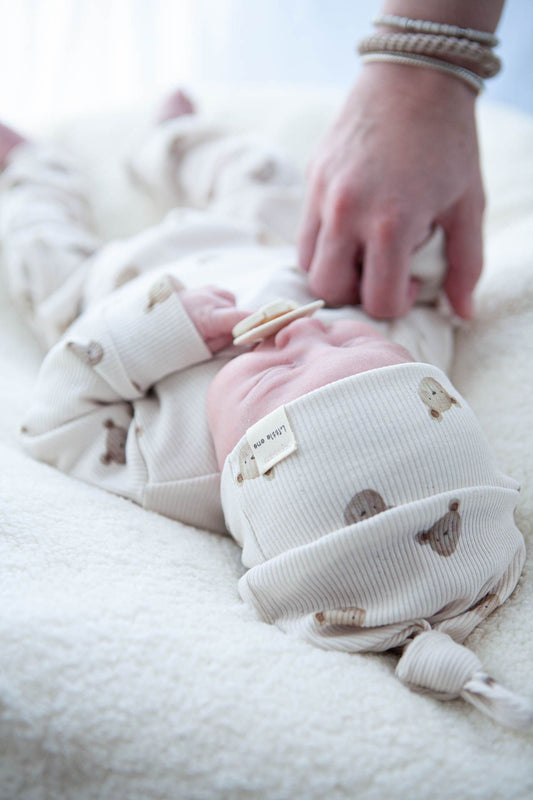 Mütze Baby Rib Little One Bären