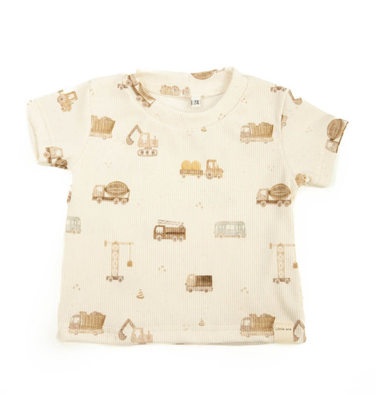 T-shirt baby rib construction machines