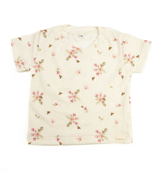 T-shirt little one flowers pink