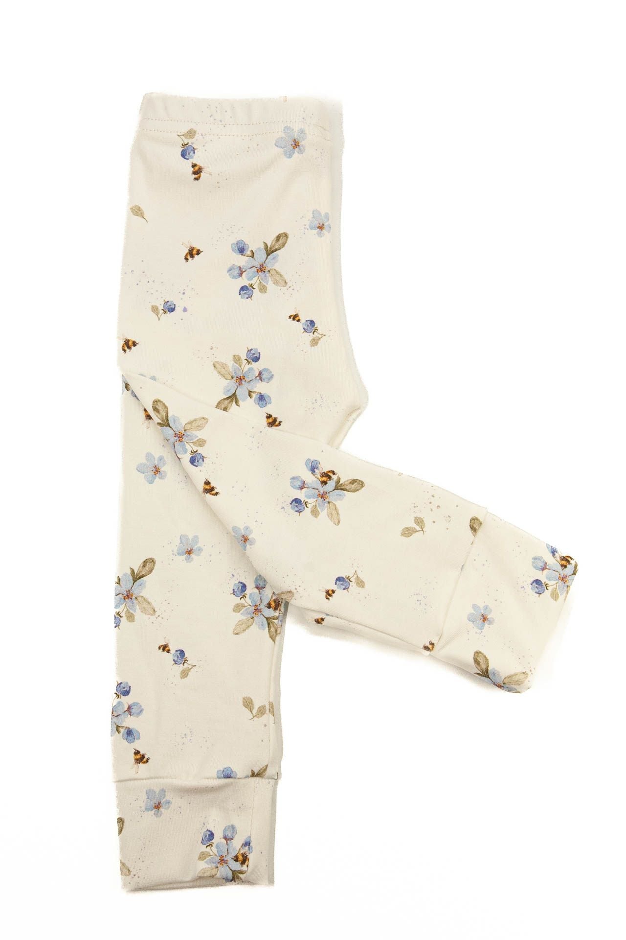 Leggings Little One Blumen blau