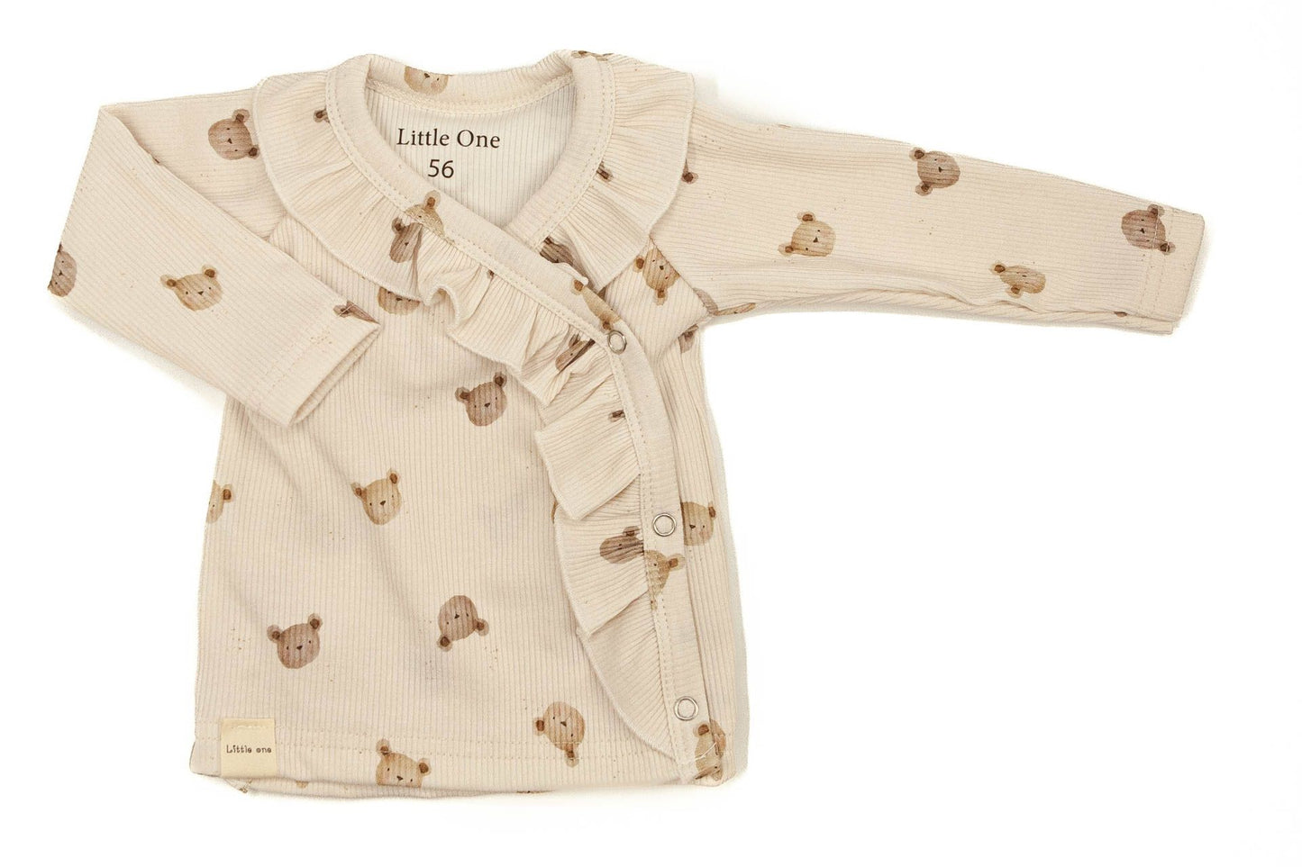 Overslag shirtje ruffel baby rib little one bears