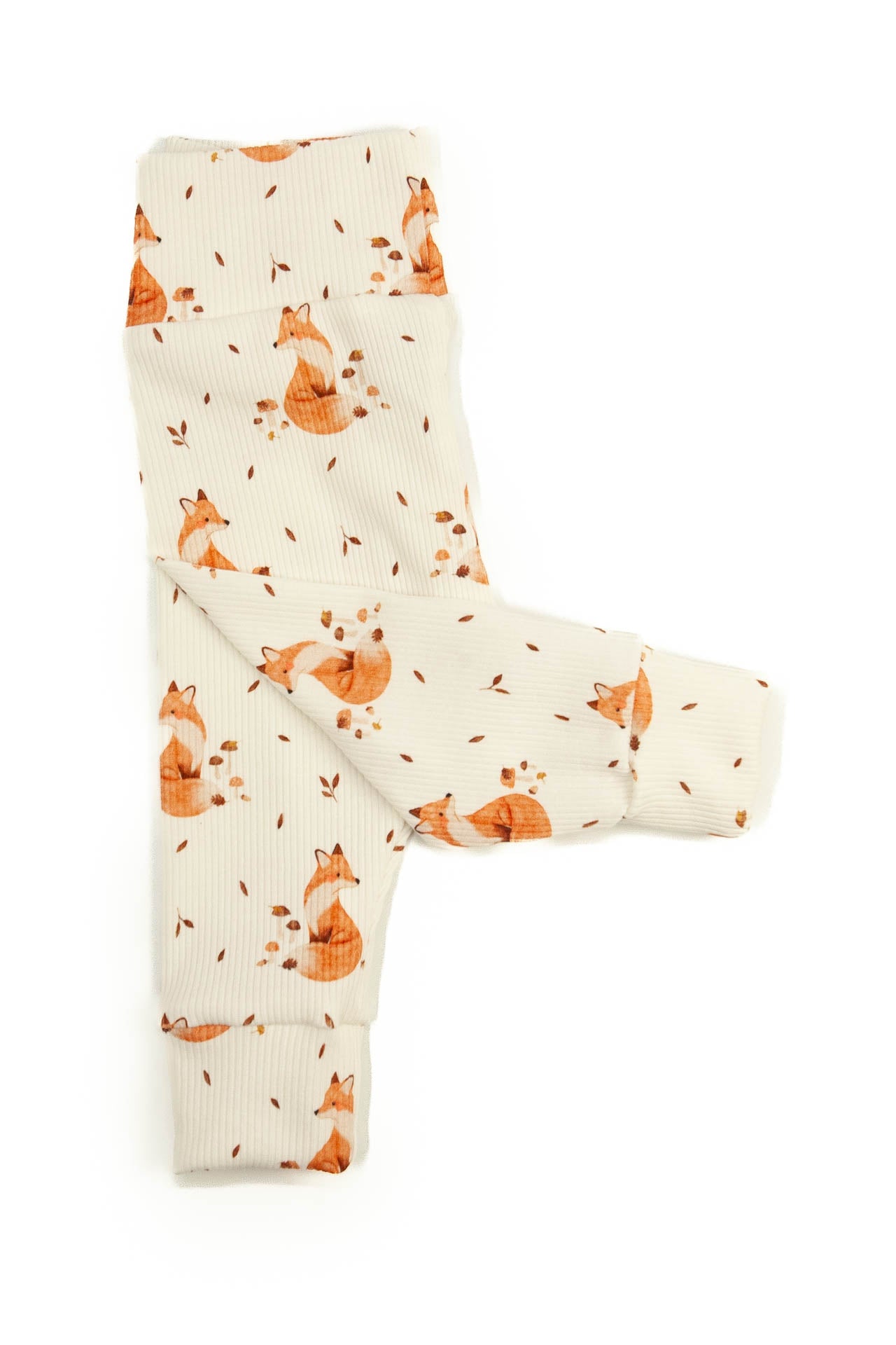 Cable-knit pants natural