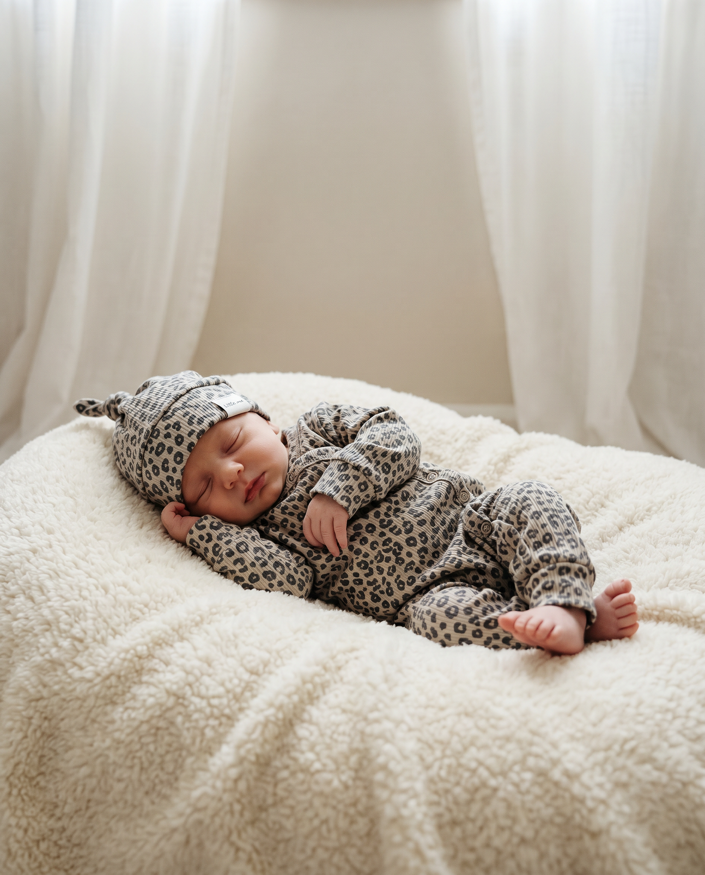 Baby romper rib sweet safari animals
