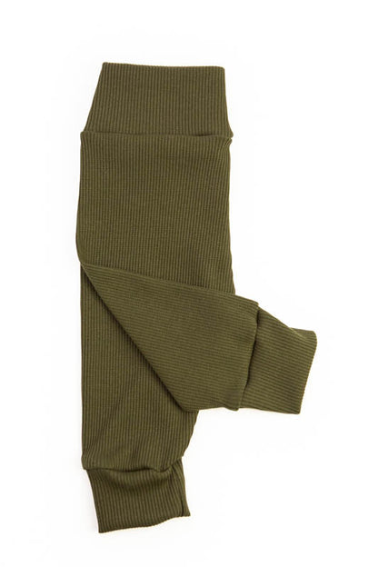 Baby pants rib green