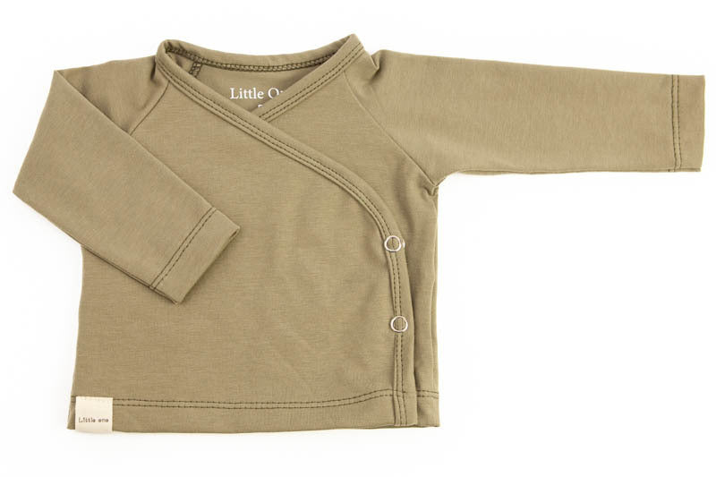 Newborn Wickelshirt oliv
