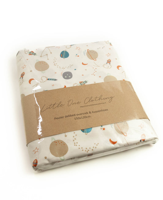 Toddler duvet cover set space rockets
