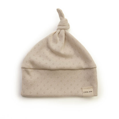 Hat openwork beige natural