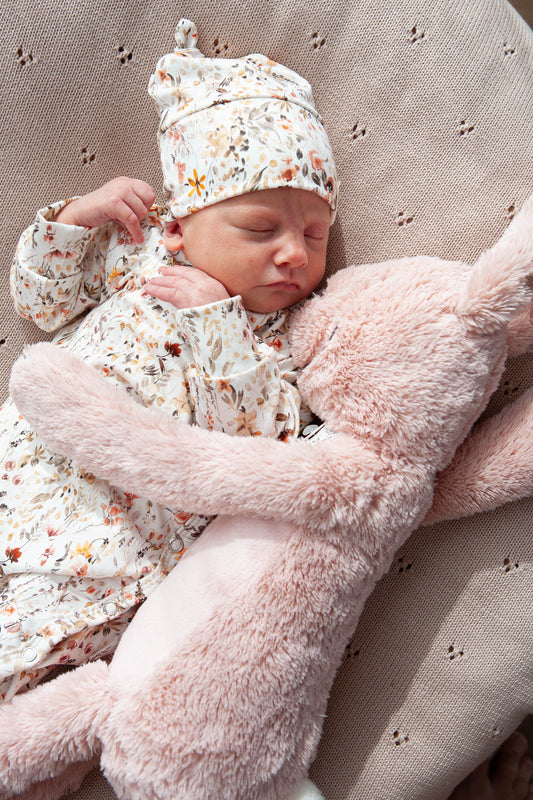 Fancy flowers romper suit