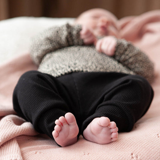 Baby pants rib black