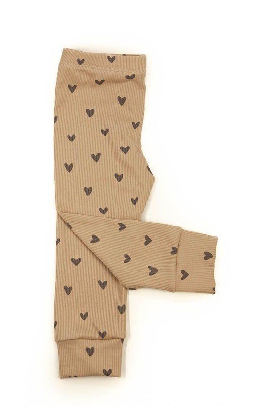 Leggings baby rib hearts