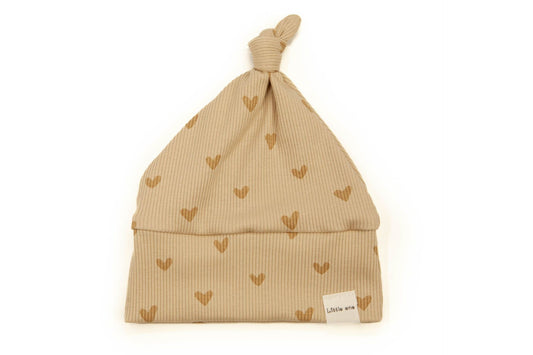 Mutsje baby rib hartjes naturel