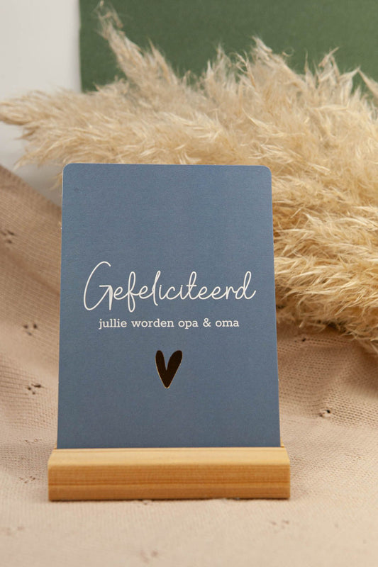 Card Congratulations you are going to be a grandpa &amp; grandma