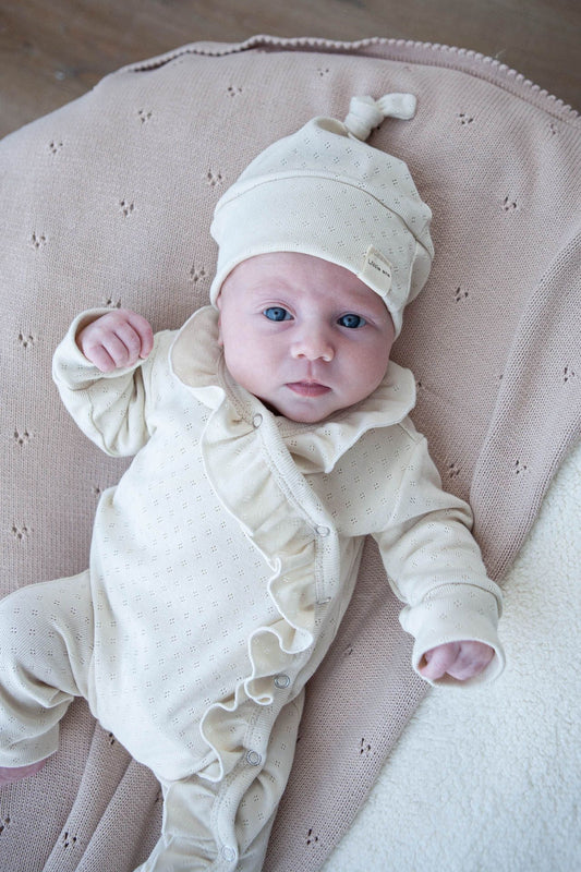Boxpakje ruffel ajour beige naturelle