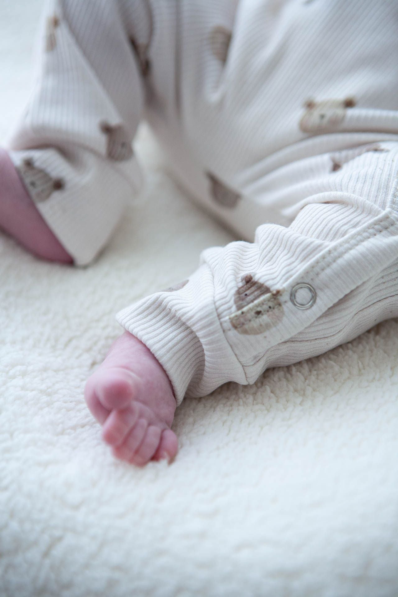 Baby Rippe Baby Strampler Little One Bären