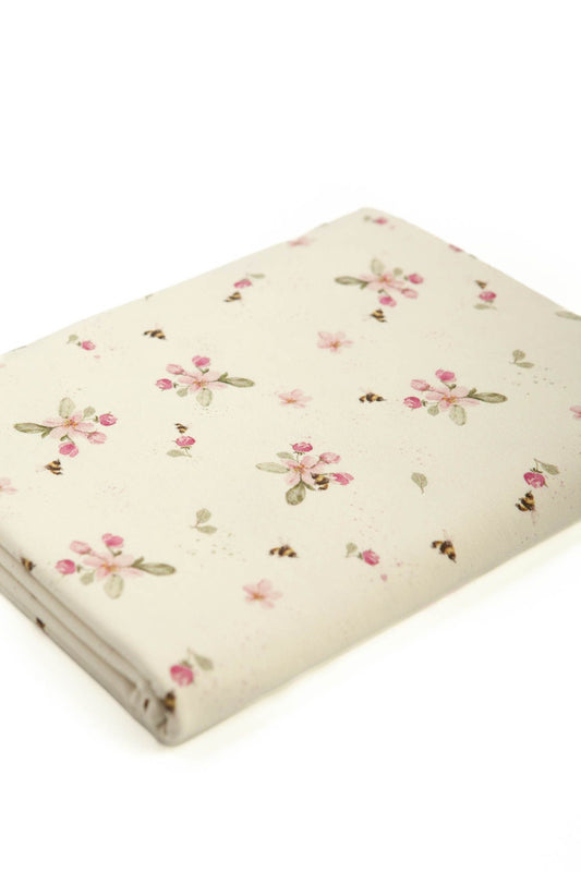 Little one fabric pink flowers