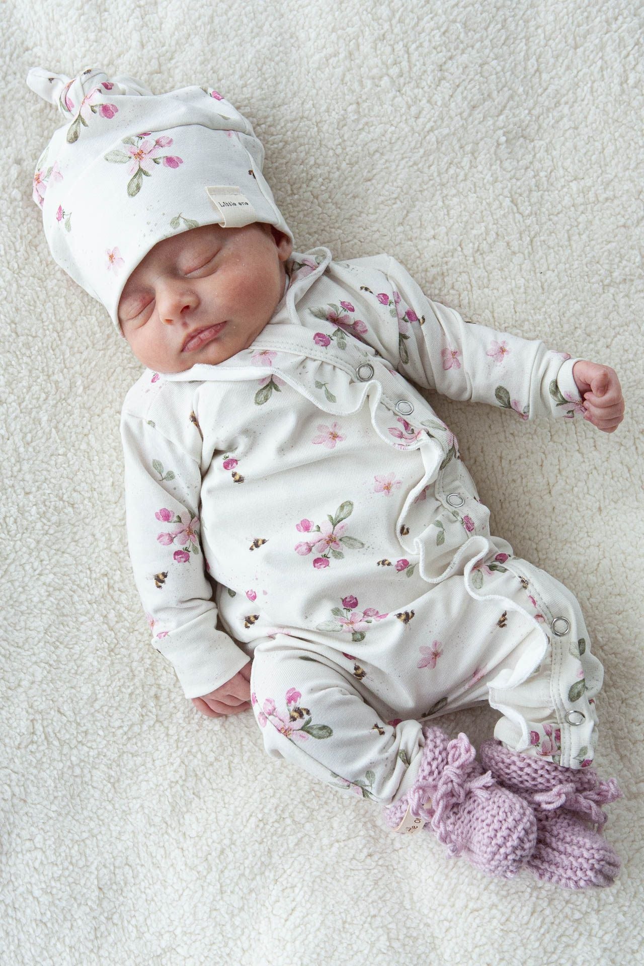 Boxpakje ruffel little one flowers pink