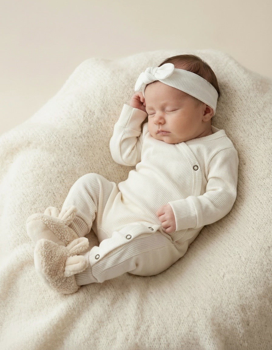 Boxpakje baby rib ecru