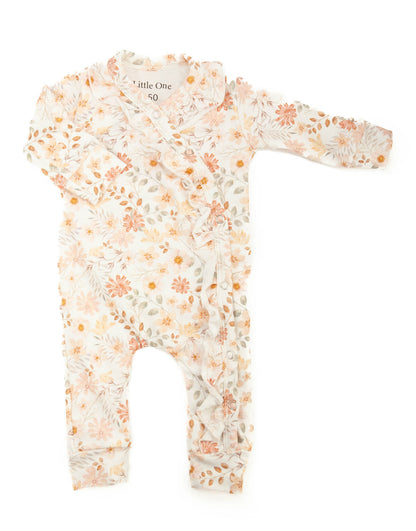 Boxpakje ruffel peach flowers