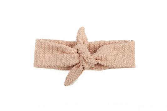 Pink cable headband