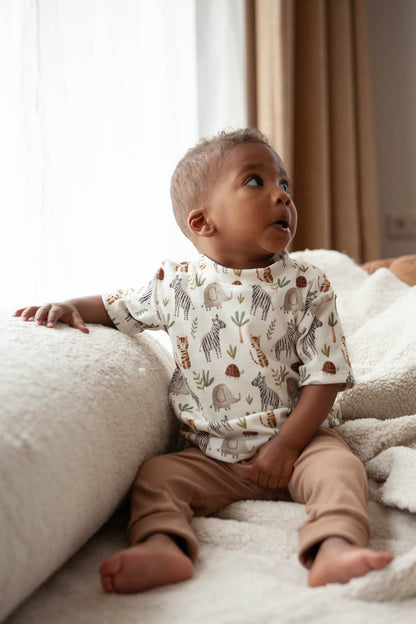 Baby pants rib cocoa