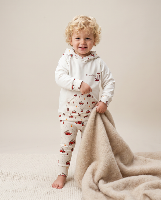 Baseball-Kapuzenpullover mit Teddy-Buchstaben personalisiert.