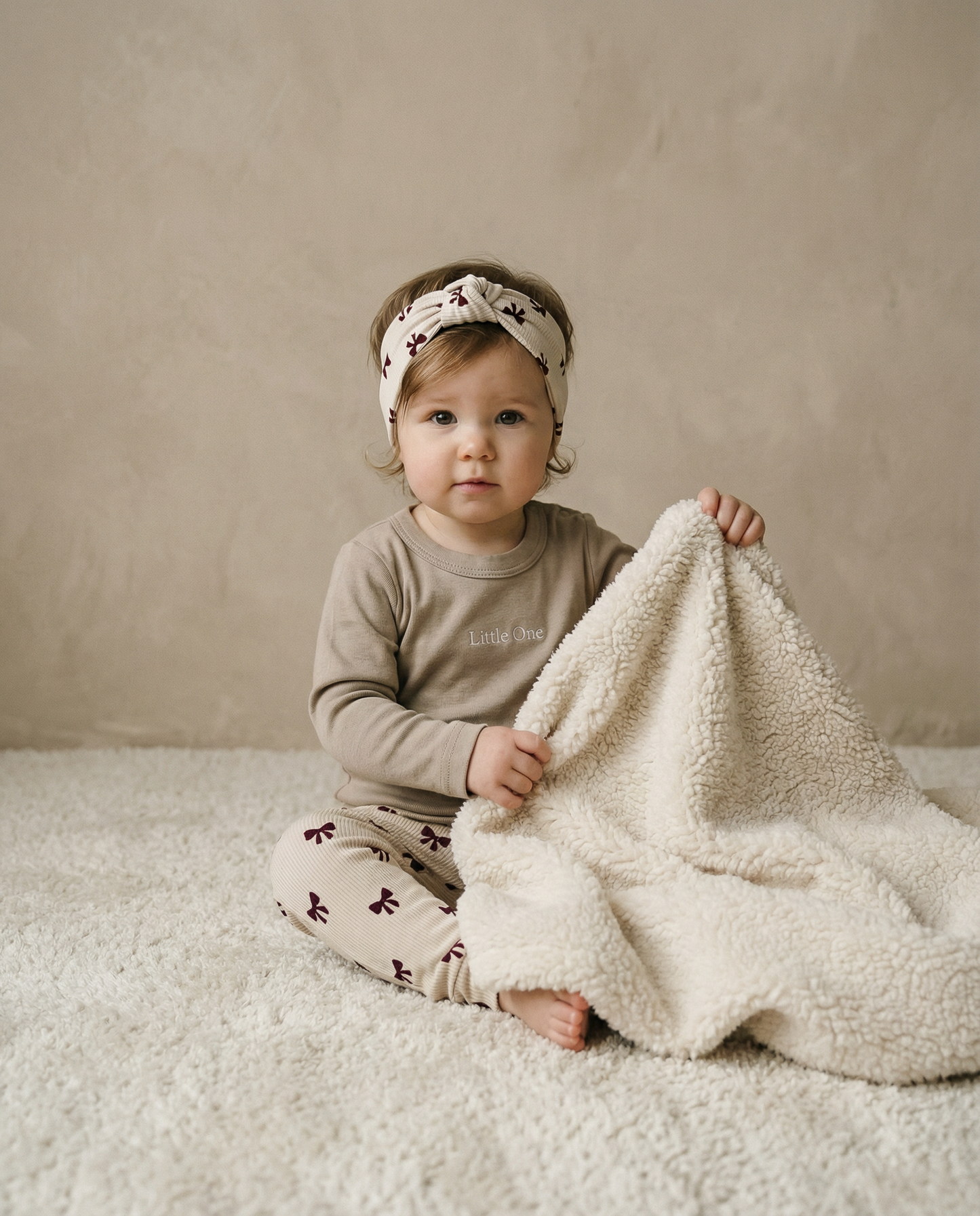 Leggings baby rib bows