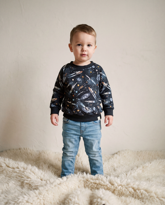 Oversize Pullover Altflieder personalisiert