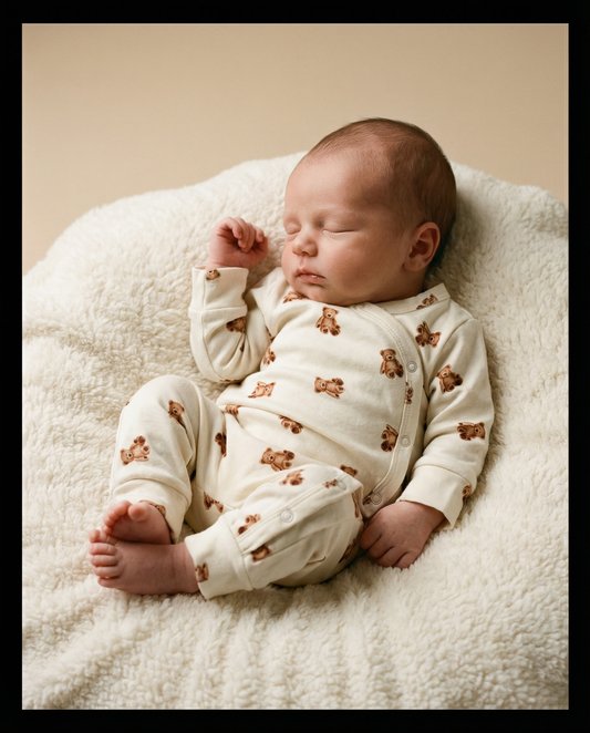 Peach flowers romper