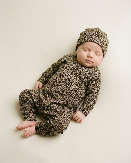 Leopard romper suit